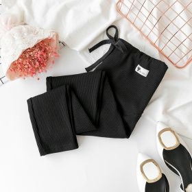 Leggings Pregnancy Clothes Pants Ropa Mujer Embarazada Premama (Option: Black-M)