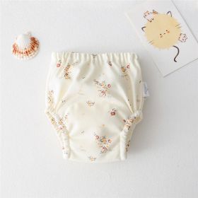 Baby's New Cotton Gauze Diaper (Option: Field flowers-90cm)