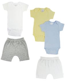 Infant Onezies and Pants (Color: White/Grey, size: small)