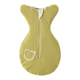 New Baby Swaddling Sleeping Bag (Option: Green-M)