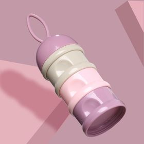 Children's Portable Rotating Milk Powder Box (Option: Three layers of ordinary jasmi)