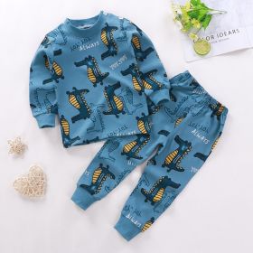 Boys And Girls Children's Underwear Suit Cotton Children Autumn And Winter Pajamas (Option: A05-100 Yards)