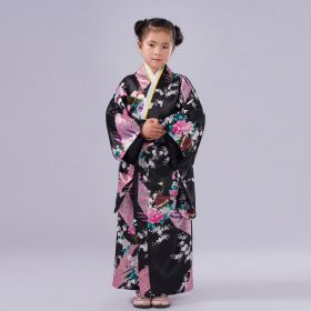 Elementary School Student Performance Photo Dress (Option: Black Peacock-130cm)