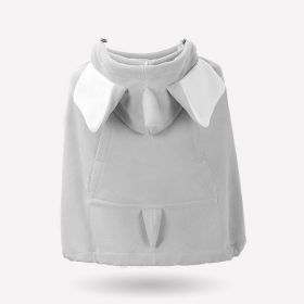 Children's Multi-functional Cartoon Strap Cape (Color: grey)