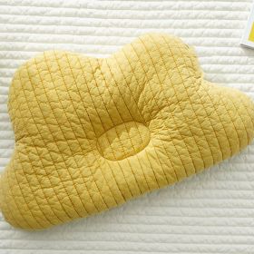 Cotton Breathable Shaping Pillow Anti-deviation Head Baby Correction (Option: A41 Clouds Yellow)