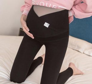 Plus size Maternity leggings (Option: Black-M)