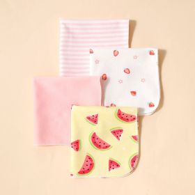 Baby Small Square Towel Nursing Face Washing (Option: Watermelon Series)