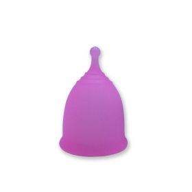 Medical Grade Silicone Menstrual Cup (Option: Pink-L)
