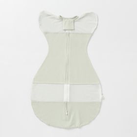 Newborn Swaddling Gro-bag Baby's Blanket Baby Cotton Blanket (Option: Dark Green-S)