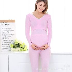 Autumn clothes for pregnant women (Option: Red bean paste-One size)