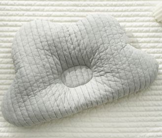 Cotton Breathable Shaping Pillow Anti-deviation Head Baby Correction (Option: A41 Clouds Gray)