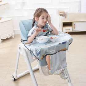 Dinner Sleeveless Bib Tray Baby Dirt-proof All-in-One (Option: Grey bottom car)