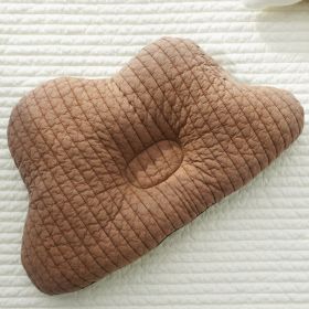 Cotton Breathable Shaping Pillow Anti-deviation Head Baby Correction (Option: A41 Clouds Coffee)
