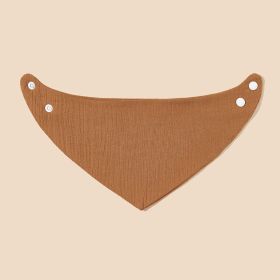 Crepe Triangular Binder Pure Cotton Baby Bib Saliva Towel (Option: Borderless Line S121)