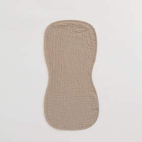 Cotton Gauze Layers Sweat-absorbing Towel Soft (Option: Deep Khaki)