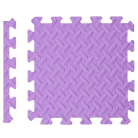 Baby Crawling Mat Stitching EVA Children's Foam Mat Household Child Play Mat Thickened (Option: Purple-30x30x1)