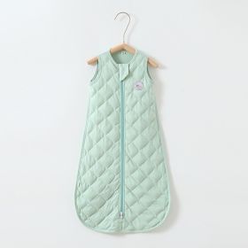 Baby Gravity Sleeping Bag Pure Cotton Anti-kick Quilt Vest (Option: Mint Green-Average Size)