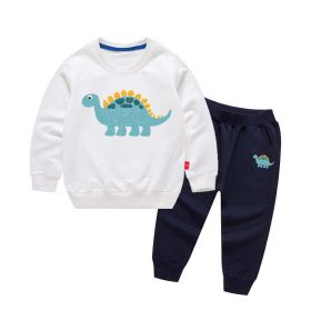 Baby Boy Cartoon Dinosaur Pattern Hoodie Combo Casual Pants Sport Style Sets (Size/Age: 80 (9-12M))