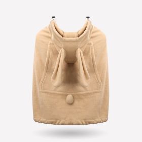 Children's Multi-functional Cartoon Strap Cape (Color: Khaki)