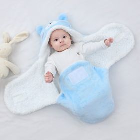 Home Fashion Baby Wrapping Blanket (Option: Blue Bear-6M)