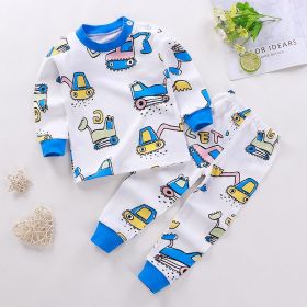 Boys And Girls Children's Underwear Suit Cotton Children Autumn And Winter Pajamas (Option: A04-80 Yards)