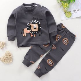 Boys And Girls Children's Underwear Suit Cotton Children Autumn And Winter Pajamas (Option: A12-80 Yards)