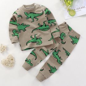 Boys And Girls Children's Underwear Suit Cotton Children Autumn And Winter Pajamas (Option: A10-90 Yards)