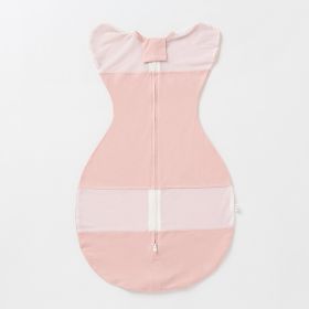 Newborn Swaddling Gro-bag Baby's Blanket Baby Cotton Blanket (Option: Light Pink-L)