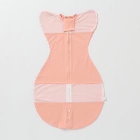 Newborn Swaddling Gro-bag Baby's Blanket Baby Cotton Blanket (Option: Dark Pink-L)